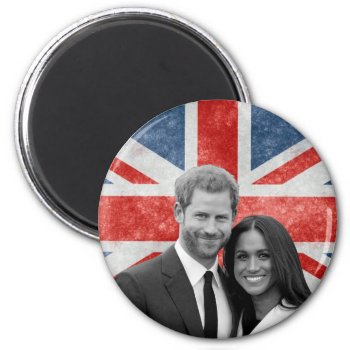 Prince Harry And Meghan Markle Magnet by Moma_Art_Shop at Zazzle