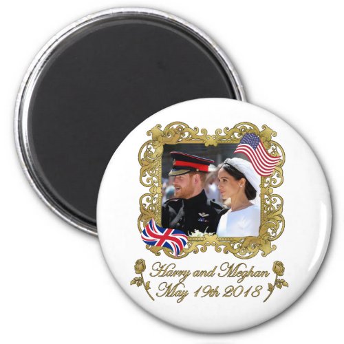 Prince Harry and Meghan Markle Royal Wedding Magnet