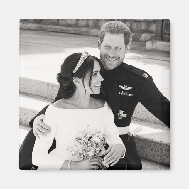 Prince Harry and Meghan Markle Royal Wedding Magnet (Front)