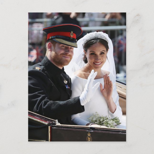 Prince Harry and Meghan Markle Royal Wedding Postcard (Front)