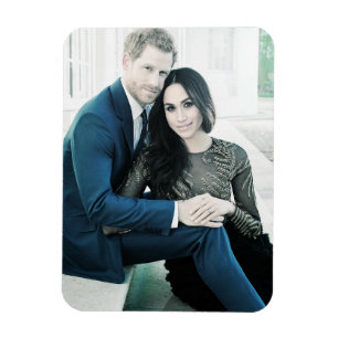 Prince Harry engagement portrait stylized Magnet