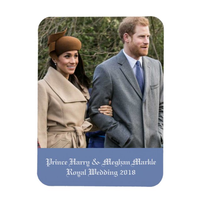Prince Harry & Meghan Markle Royal Wedding 2018 Magnet (Vertical)