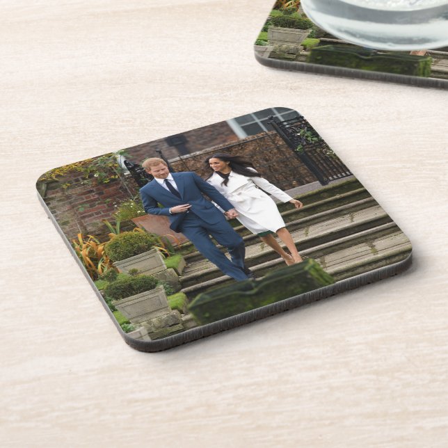 Prince Harry Meghan Markle Royal Wedding Beverage Coaster (Left Side)
