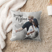 Prince Harry & Meghan Markle Throw Pillow (Blanket)