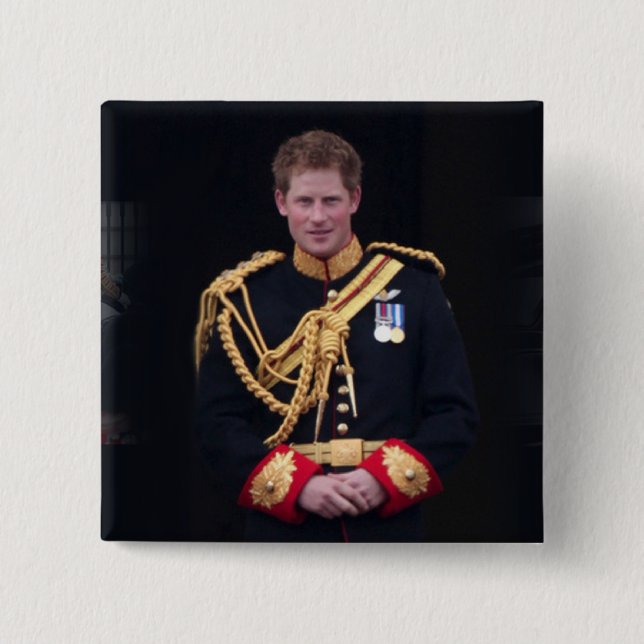 Prince Harry Pinback Button (Front)
