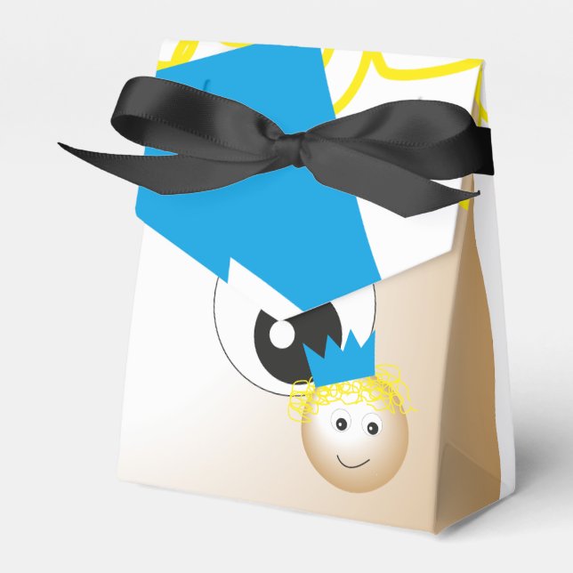 prince in fairytale, bachelor party, birthday favor boxes (Front Side)