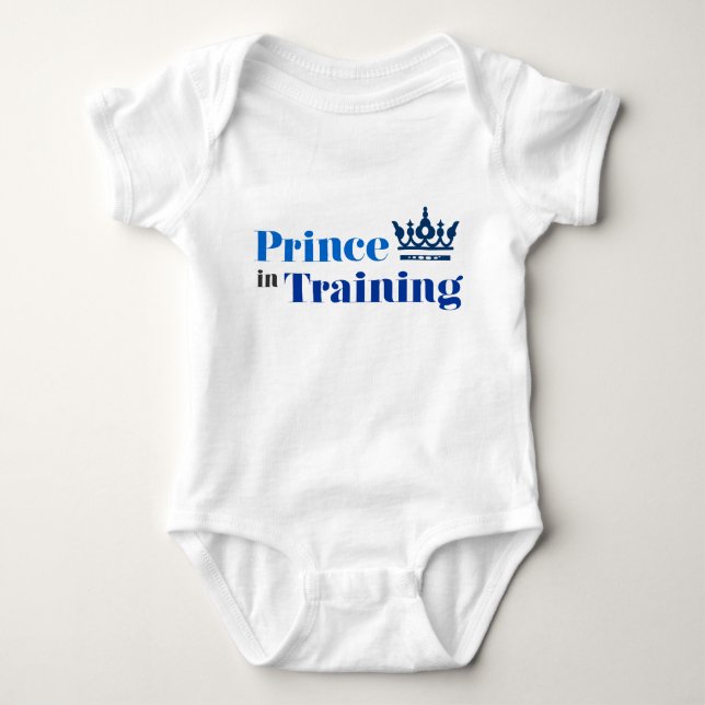 Prince in Training - Royal Baby Bodysuit (Front)