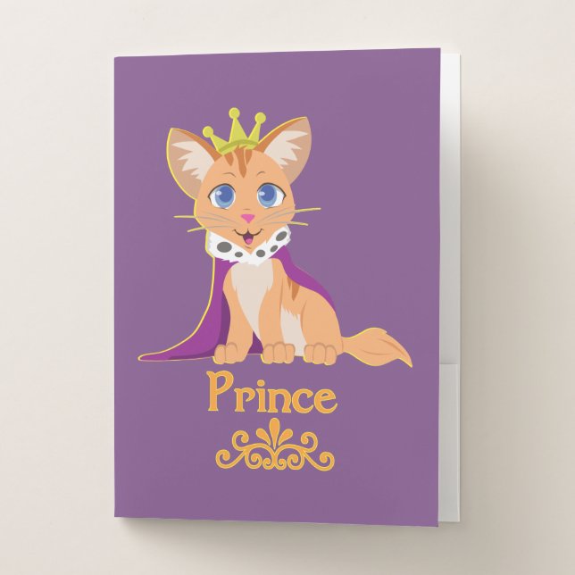 Prince Kitten Pocket Folder (Front)
