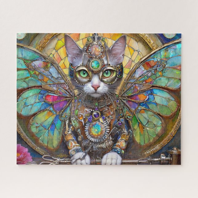 Prince Kitty Cat of the Butterfly Wing Brigade Jigsaw Puzzle (Horizontal)