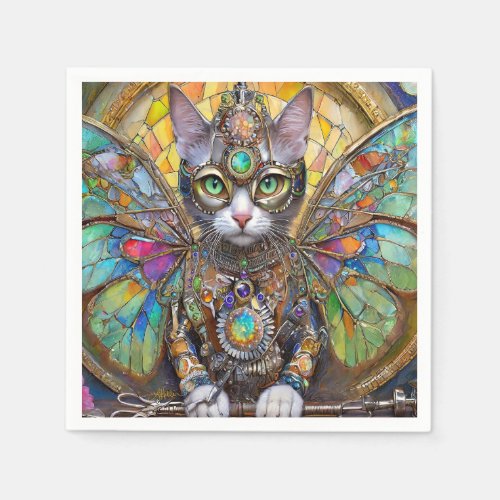 Prince Kitty Cat of the Butterfly Wing Brigade Napkins