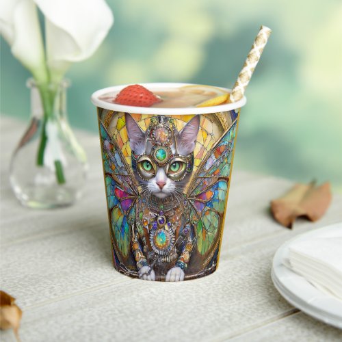 Prince Kitty Cat of the Butterfly Wing Brigade Paper Cups