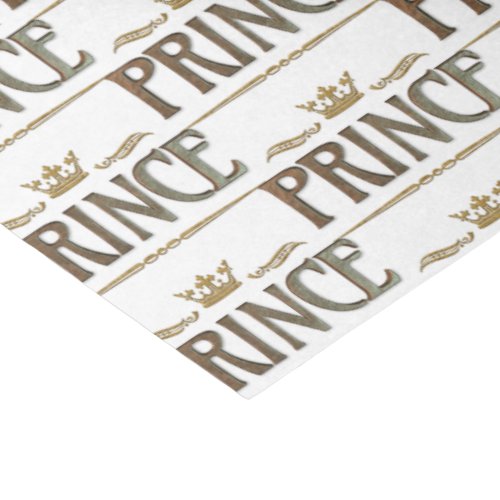 PRINCE Lettering  _ Elegant Rich Royal Crown Tissue Paper