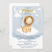 Prince Lion Baby Shower Invitation (Front/Back)