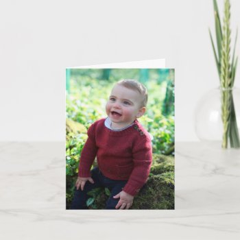 Prince Louis Celebrates 1st Birthday Card by Moma_Art_Shop at Zazzle