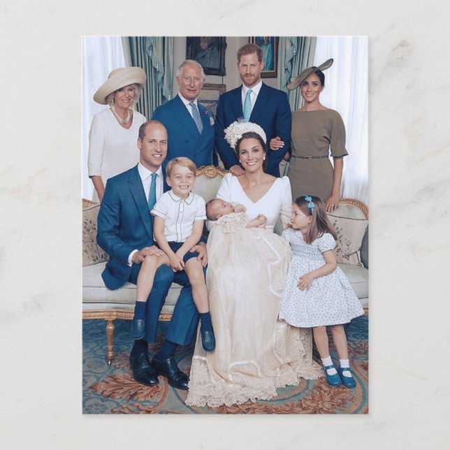 Prince Louis christening July 2018 stylized Postcard (Front)