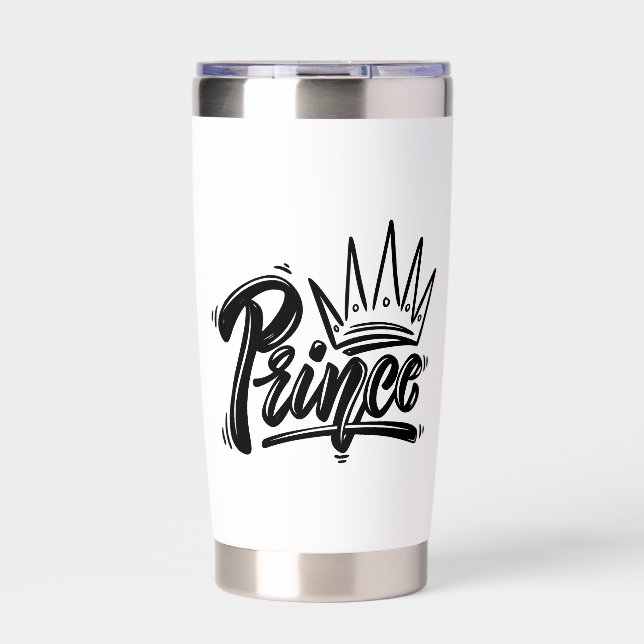 Prince Name with Crown tshirt Insulated Tumbler (Front)