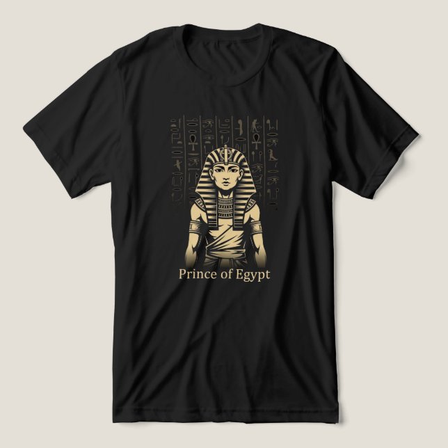 Prince of Egypt Royal Pharaoh Style T-Shirt Tri-Blend Shirt (Design Front)
