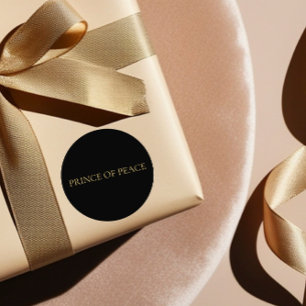 PRINCE OF PEACE Gold Sticker –Christian Christmas