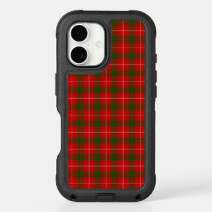 Prince of Rothesay tartan red green plaid iPhone 16 Case