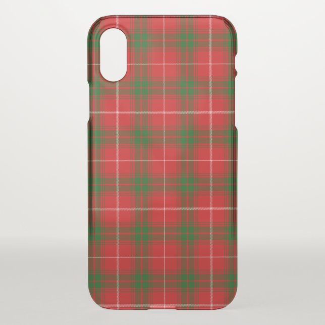 Prince of Rothesay tartan red green plaid Uncommon iPhone Case (Back)