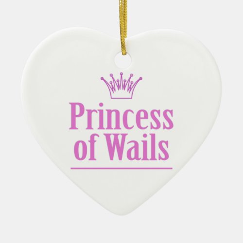 Prince of Wails  Princess of Wails v2 Ceramic Ornament