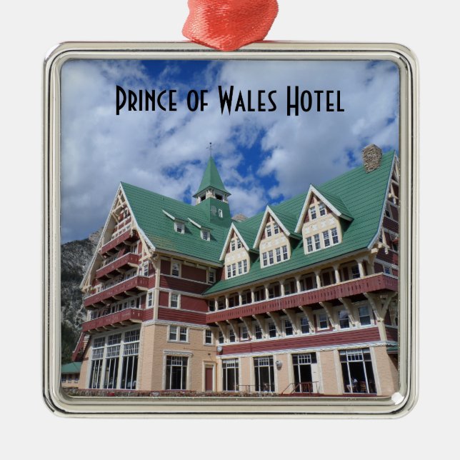 Prince of Wales Hotel- Waterton Lakes Metal Ornament (Front)