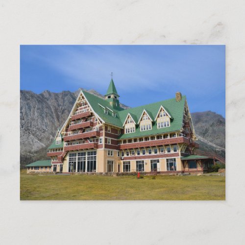 Prince of Wales Hotel Waterton Lakes National Park Postcard