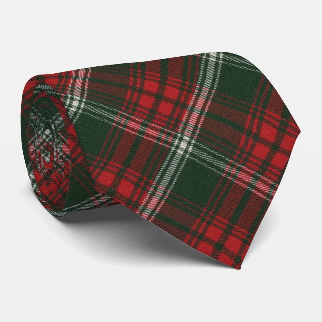 Prince of Wales Modern Scottish Tartan Neck Tie (Rolled)
