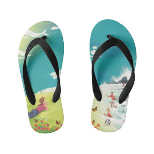 PRINCE OF WHALES WHALE WATCHING Toddler Flip Flops