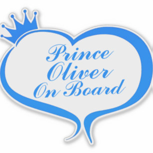 "Prince On Board" Car Sticker