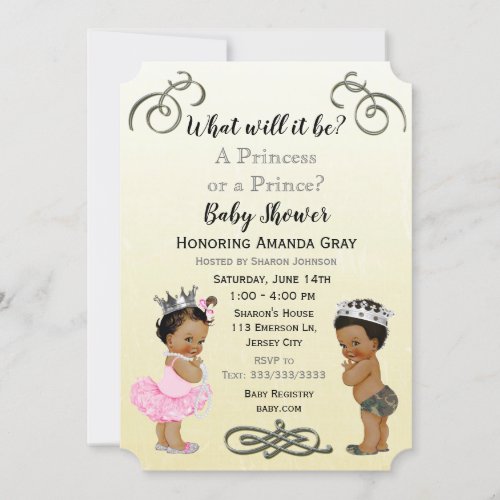 Prince or Princess Baby Shower Invitation