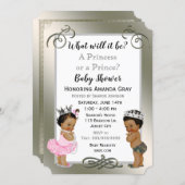 Prince or Princess Baby Shower Invitation (Front/Back)
