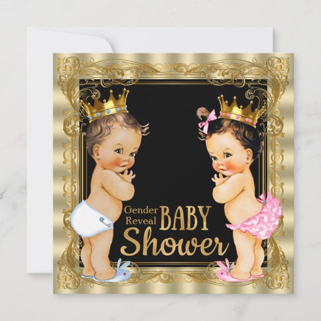 Prince or Princess Gender Reveal Baby Shower Invitation (Front)