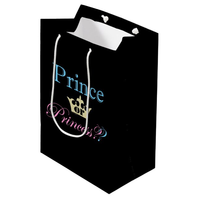 Prince or Princess? Medium Gift Bag (Front Angled)