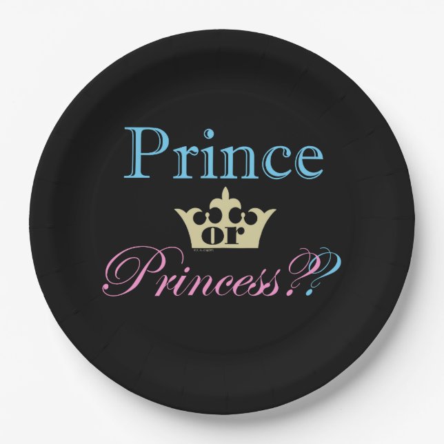 Prince or Princess? Paper Plates (Front)