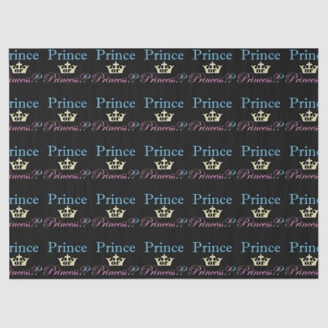 Prince or Princess? Tissue Paper (Front)