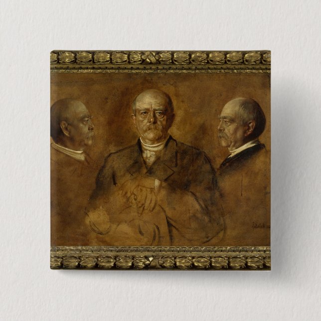 Prince Otto von Bismarck, 1884 Button (Front)