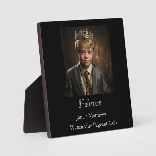 Prince Pageant Plaque