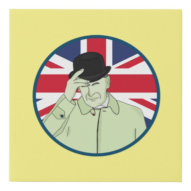 Prince Philip Duke of Edinburgh Faux Canvas Print (Front)