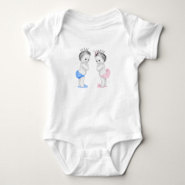 Prince Princess Baby Baby Bodysuit (Front)