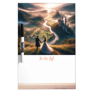 Prince Princess Enchanted Castle Dry Erase Board