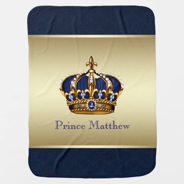 Prince Receiving Blanket (Front)