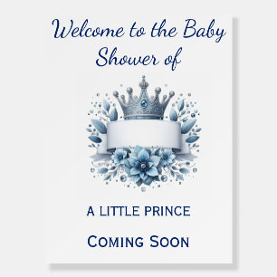 Prince Royal Blue Welcome Sign