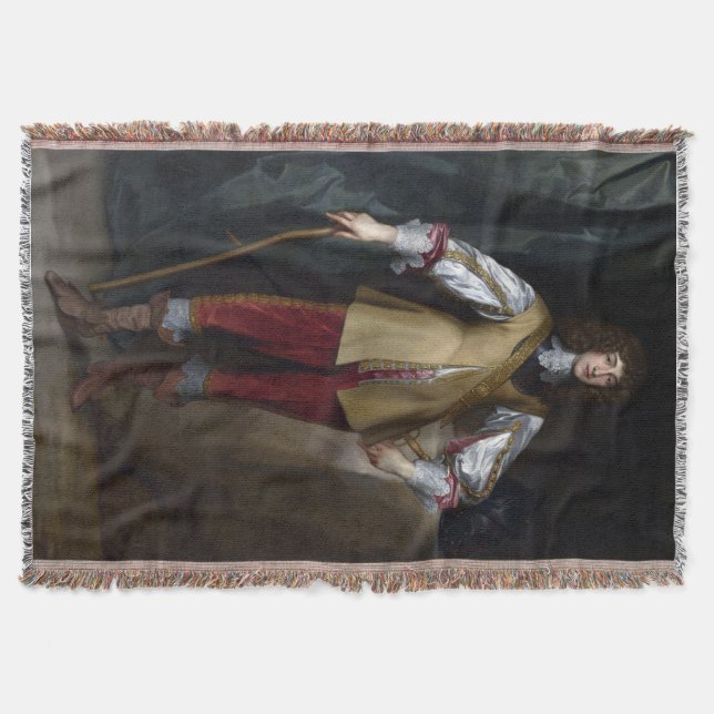 Prince Rupert of the Rhine Throw Blanket (Front)