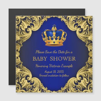 Prince Save The Date Postcard Magnets by BabyCentral at Zazzle