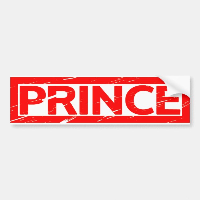 Prince Stamp Bumper Sticker (Front)