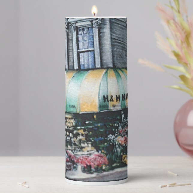 Prince Street Corner, New York City Pillar Candle (In Situ)