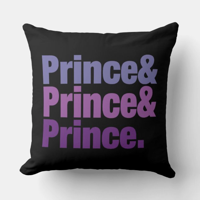 Prince Throw Pillow (Front)
