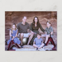 Prince William and family Dec 2021 stylized