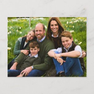 Prince William and family Dec 2025 stylized Postcard